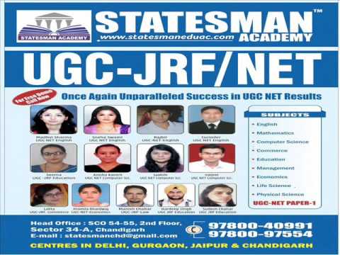 Join Statesman Academy for UGC NET Coaching in Chandigarh