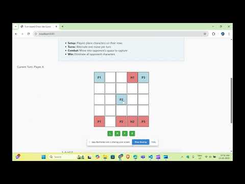 ⚔️ JavaScript Turn-Based Combat Game | Custom Grid Strategy in Action