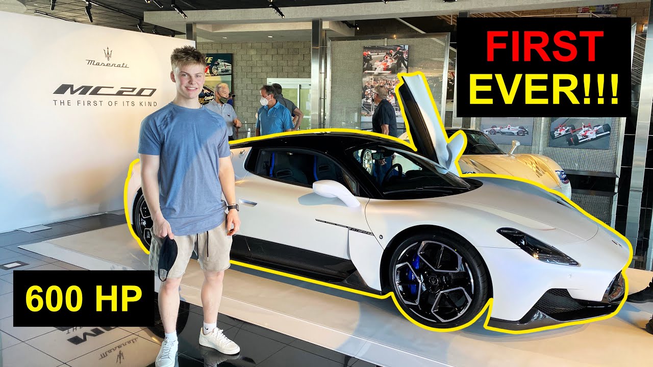 UNVEILING The FIRST Maserati MC20 + BARRETT JACKSON VLOG