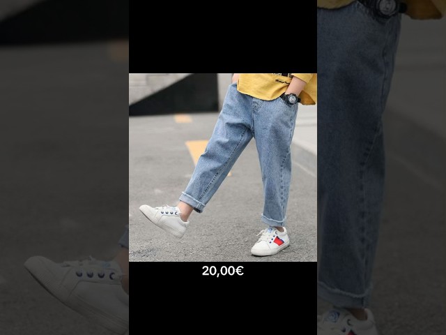 Vídeo relacionado con Pantalón Vaquero Niño Vintage Infantil con Cintura Elástica Pantalones De Denim Jeans para Verano Primavera Otoño