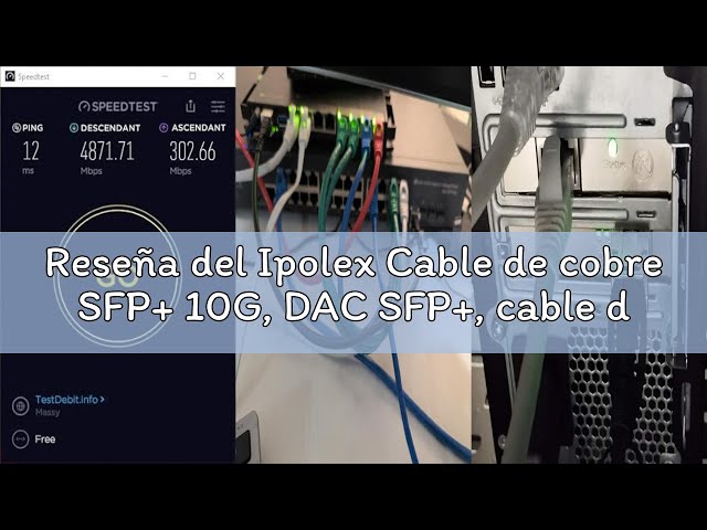 Vídeo relacionado con Ipolex Cable de Cobre SFP+ 10G, DAC SFP+, Cable de Cobre de conexión Directa 10GBASE-CU, Cable Twinax pasivo de 10Gb/s Compatible con Cisco, Ubiquiti, Meraki, Mikrotik, Intel etc. 0,5-Metro, 1-Pack.