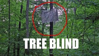 Stop Getting Busted By Deer - My Tree Blind for My Climbing Stand