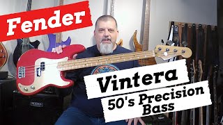 Video thumbnail for Fender Vintera 50s Precision Bass Review and Demo by Kevin Johnson