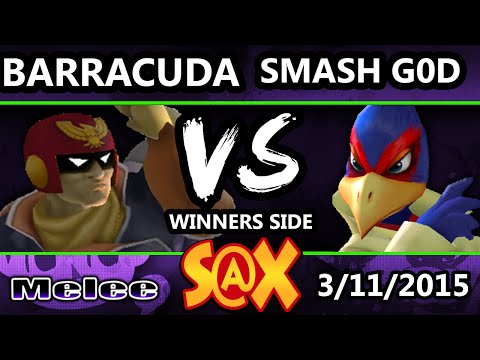 S@X - Barracuda (Captain Falcon) Vs. VGz | Smash God (Fox, Falco) SSBM Tournament - Smash Melee