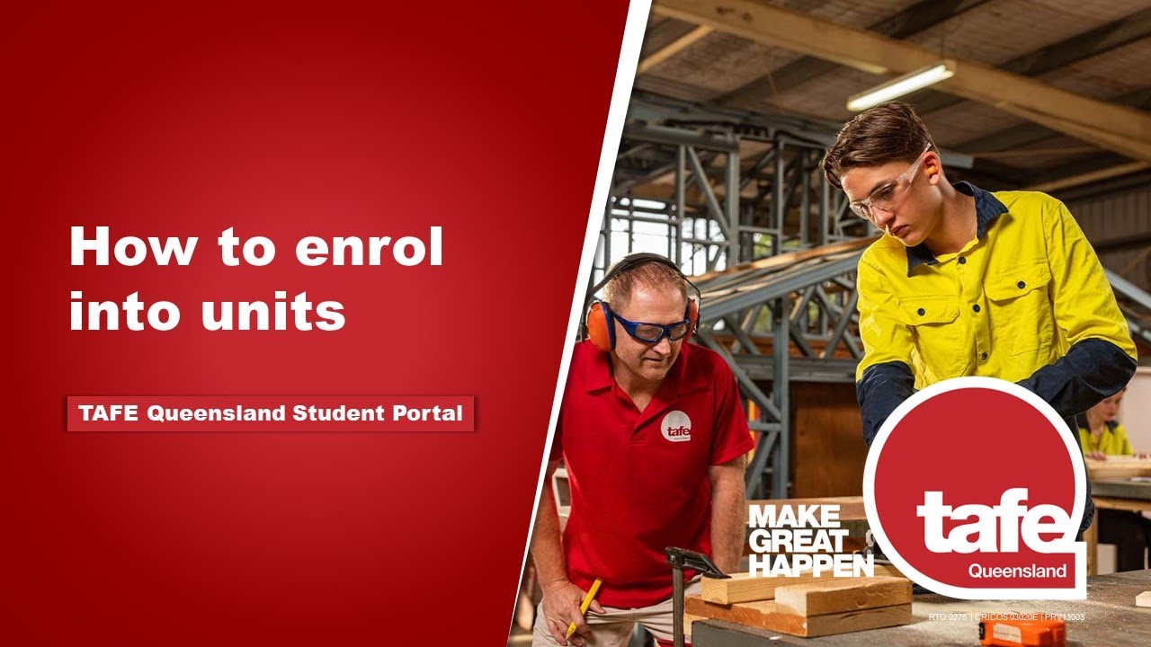 TAFE Queensland Student Portal | How to enrol into units