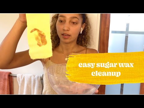 How to clean up after sugar waxing at home | Sugardoh Tutorial