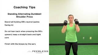 192. Standing Alternating Dumbbell Shoulder Press
