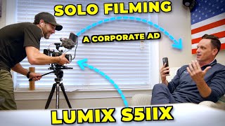 Filming a Small Corporate Ad As a SOLO VIDEOGRAPHER | S5iix + Weebill 3 #lumixs5iix