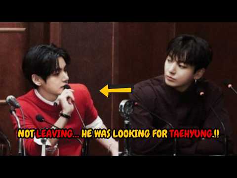 Jungkook Was Leaving — But When He Looked Back, He Only Searched for Taehyung.!