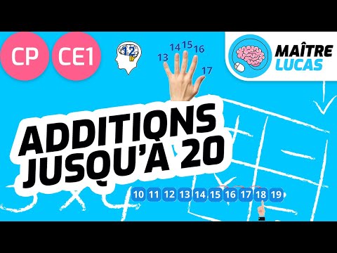 Les additions en ligne jusqu'à 20 CP - CE1 - Cycle 2 - Maths - Nombre et Calculs