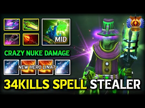 WTF 34KILLS FAST HANDS SPELL STEAL MID RUBICK With Crazy Nuke Damage Build | Non-stop Spam Skill