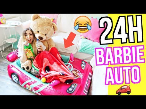 24 STUNDEN im BARBIE AUTO eingesperrt... Video