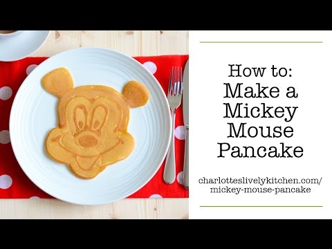 Easy Mickey Mouse Pancake Art