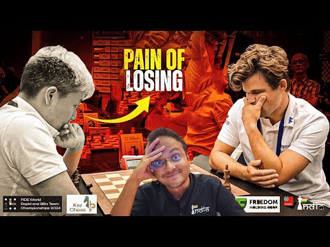 The pain of losing to Magnus Carlsen | Bilguun Sumiya vs Carlsen | World Rapid Teams 2024