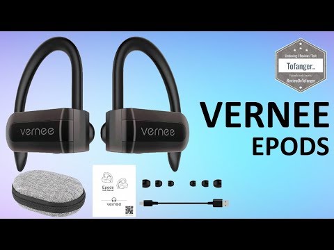 Vernee Epods Bluetooth 5.0 Wireless Bluetooth 5.0 Sports Headphones - IPX5 - ANC - Unboxing