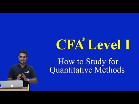 CFA Level I  |  How to Study for Quantitative Methods