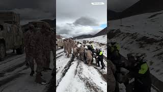 Download lagu We couldn't lift the bike... until they showed up! 🫡❤️ #militaryrescue #bikelife #hero mp3