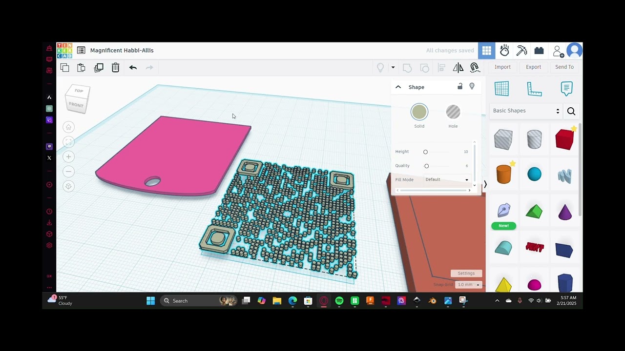 Makerworld QR Code Keychain Tutorial.