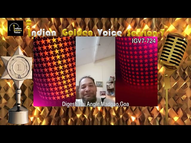 Digesh Pai Angle – Online Singing Competition – Indian Golden Voice Session 7 – Mangrove Production