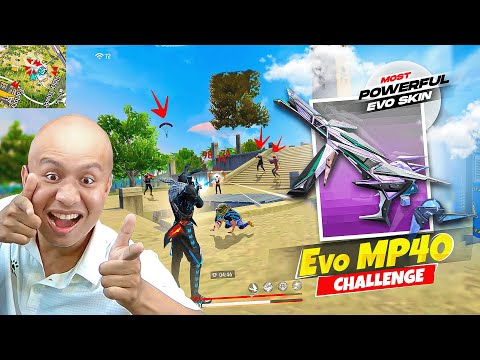 Only New Mp40 Evo 2.0 Challenge in Solo Vs Squad 😲Tonde Gamer - Free Fire Max