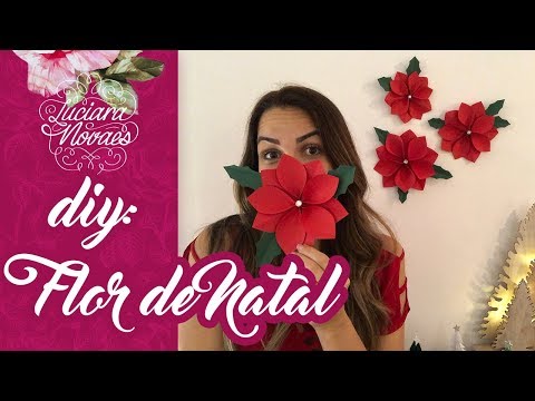 Como fazer a FLOR de PAPEL para o NATAL