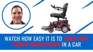Power Wheelchair is easily put in a vehicle