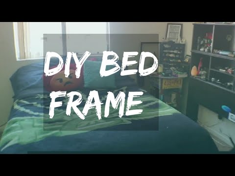 $20 DIY Bed Frame From Milk Crates! Easy!