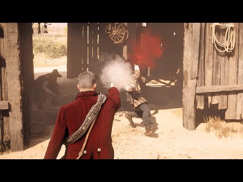 Low Honor Bounty Hunting - Red Dead Redemption 2 Brutal Combat & Modded Gameplay
