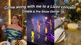 VLOG: COME WITH ME TO A LIZZO CONCERT! grwm, pre show dinner & concert 🎤🪩✨
