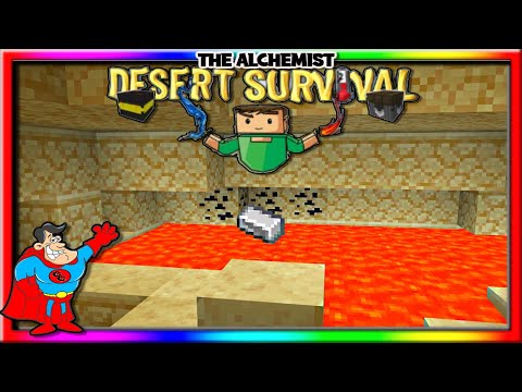 MrBigcheesecake - THE ALCHEMIST: DESERT SURVIVAL " Minecraft Let's Play Ep2 Cooking With Lava "
