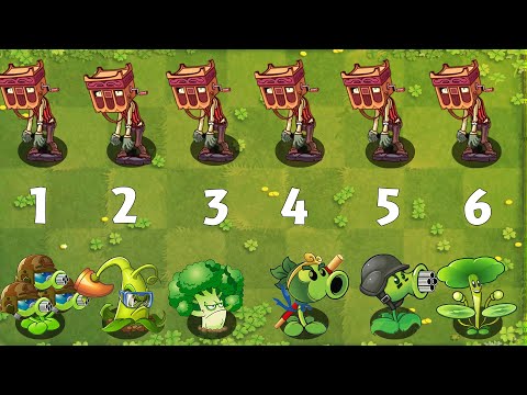 PvZ 2 Challenge - 99 Plant Level 1 Vs Grinderhead Zombie 37500 HP - Who's Best Plant ？