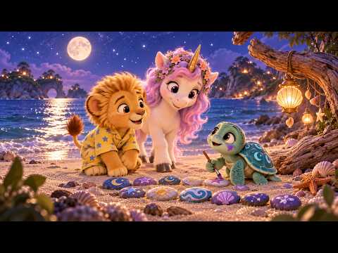 Leo and Prisa with Pip at his moonlit pebble gallery
