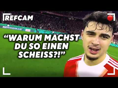 POV: Du diskutierst mit Bayern- und Leipzig-Spielern! 👨‍⚖️🏆 | RefCam im DFB-Pokal Viertelfinale