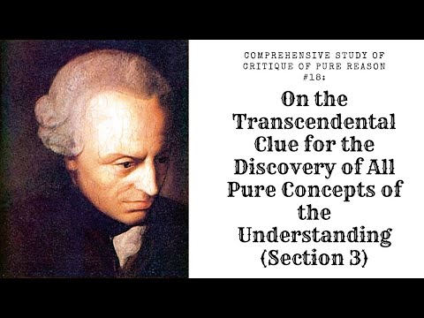 Comprehensive Study of Critique of Pure Reason #18: Concepts of Pure Understanding (Section 3)