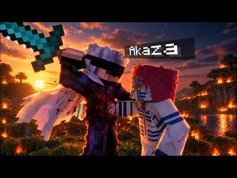 قتلت كل الاقمار السفليه وواجهت اكازا بالغلط 😭| demon slayer in minecraft