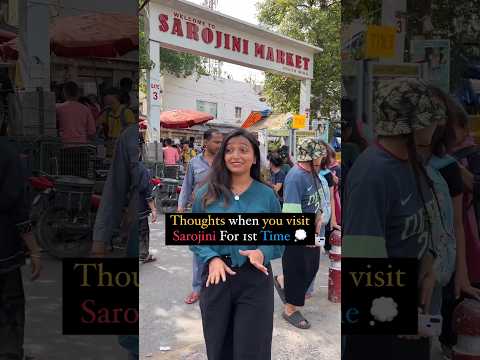 Thoughts In Sarojini Market 👗👘🛍️ #shorts #viral
