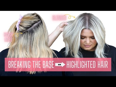 Dark Brown And Platinum Highlights