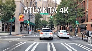 Driving Downtown - Atlanta's Downtown District - Atlanta Georgia USA