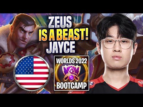 ZEUS IS A BEAST WITH JAYCE! - T1 Zeus Plays Jayce TOP vs Kled! | Bootcamp 2022