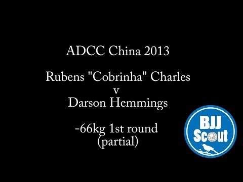 BJJ Scout Bsides: Rubens "Cobrinha" Charles v Darson Hemmings ADCC China 2013 -66kg 1st Round