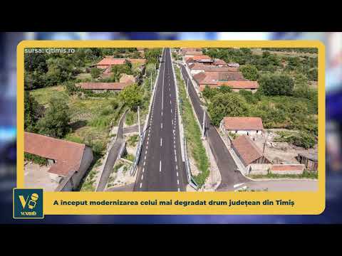 A început modernizarea celui mai degradat drum județean din Timiș - VoxQub
