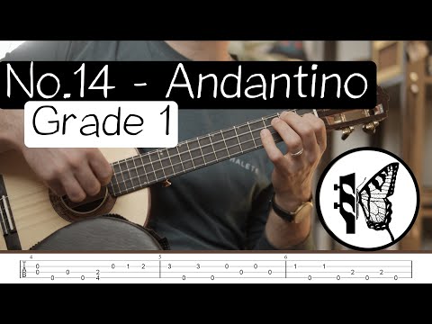 4/32 - No.14 Andantino - Mauro Giuliani - Grade 1| 32 Progressive Ukulele Fingerstyle Studies