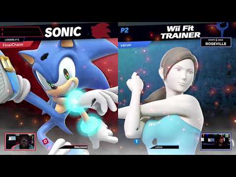 FinalChaos (Sonic) vs varun (Wii Fit Trainer) - Super Smash Tuesdays #26 Losers Final
