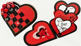 Valentine's day card handmade/diy valentines day card for boyfriend or girlfriend/tutorial love card