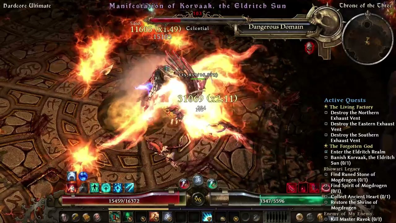 (1.2.1.2) GRIM DAWN HC Beginner lightning AAR Templar x Korvaak