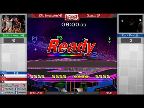 CFL Smackdown 147 Melee - Colbol + Krudo vs Ridz + Panda - Doubles Grand Finals