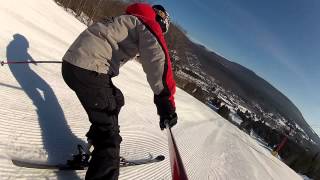 preview picture of video 'Skiing Hunter Mountain - Hellgate to Kennedy GoPro'