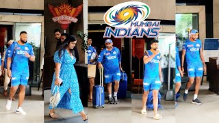 Mumbai Indians Team Arriving From Uppal Stadium  | IPL Match 2023 | Creket | MI VS SRH |