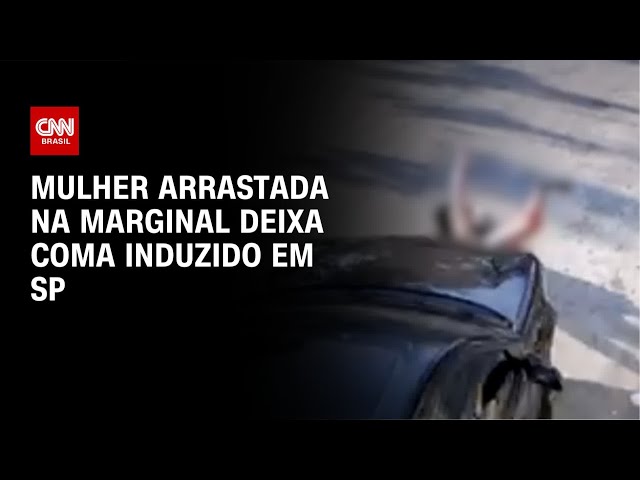 Mulher que foi arrastada na Marginal deixa o coma induzido após 4ª cirurgia | CNN NOVO DIA