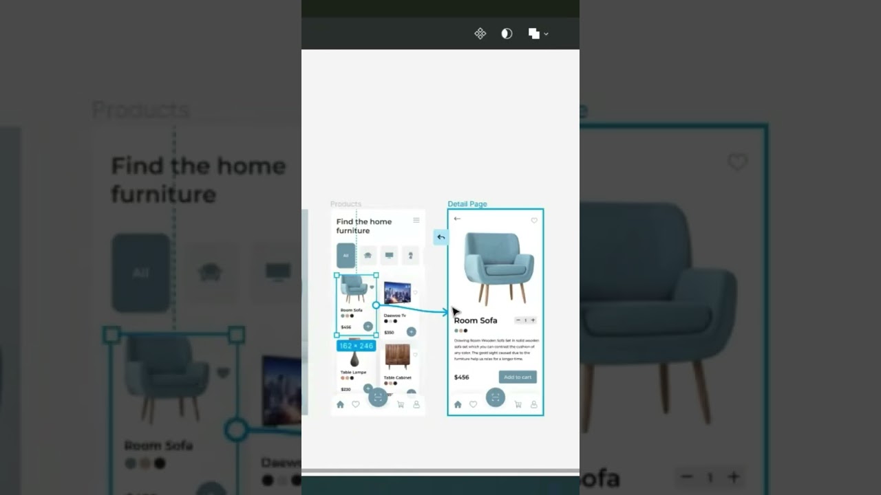 Figma Mobile App UI/UX Design With Prototype #figma #prototype #mobileapp #shorts